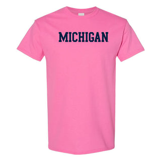University of Michigan Wolverines Basic Block T-Shirt - Azalea