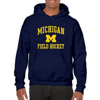 Michigan Wolverines Arch Logo Field Hockey Hoodie - Navy