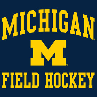 Michigan Wolverines Arch Logo Field Hockey Hoodie - Navy