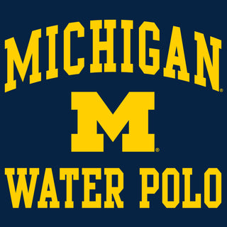 University of Michigan Wolverines Arch Logo Water Polo Hoodie - Navy