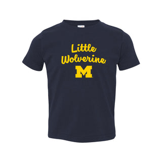 Michigan Little Wolverine Toddler T-Shirt - Navy
