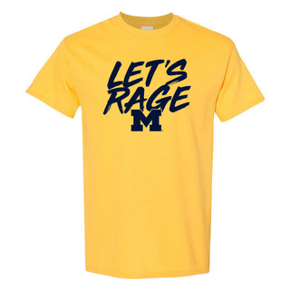 Michigan Let's Rage T-Shirt - Maize