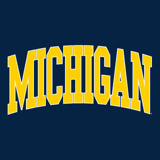Michigan Wolverines Mega Arch Crewneck Sweatshirt - Navy