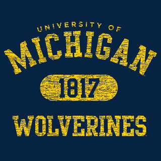 Michigan Wolverines Athletic Arch Logo Hoodie - Navy