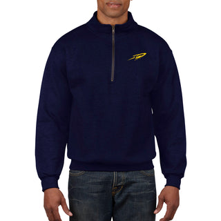 University of Toledo Rockets Primary Logo Left Chest 1/4 Zip Sweatshirt - Navy