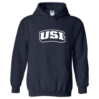 Southern Indiana Screaming Eagles Basic Block Heavy Blend Hoodie - Navy
