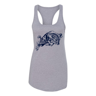 United States Naval Academy Midshipmen Primary Logo Women's Racerback Tank - Premium Heather