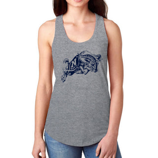 United States Naval Academy Midshipmen Primary Logo Women's Racerback Tank - Premium Heather