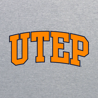 University of Texas at El Paso Miners Arch Logo Hoodie - Sport Grey
