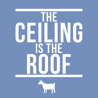 The Ceiling Is The Roof Short Sleeve Tee - Carolina Blue